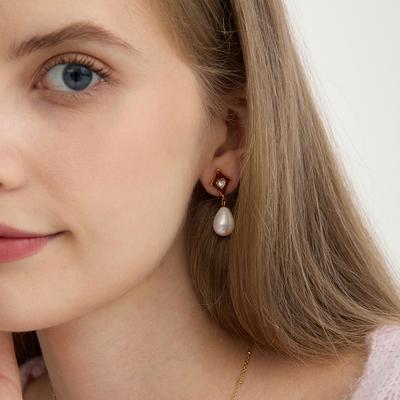 Легкий люкс нишевые высококачественные ретро серьги с бусинами серьги Mangxing ювелирные изделия