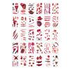 30 PCS Halloween Party Waterproof Temporary Tattoos Stickers For Women Men 3D Reality Vampire Blood Scar Design Tattoo Stickers