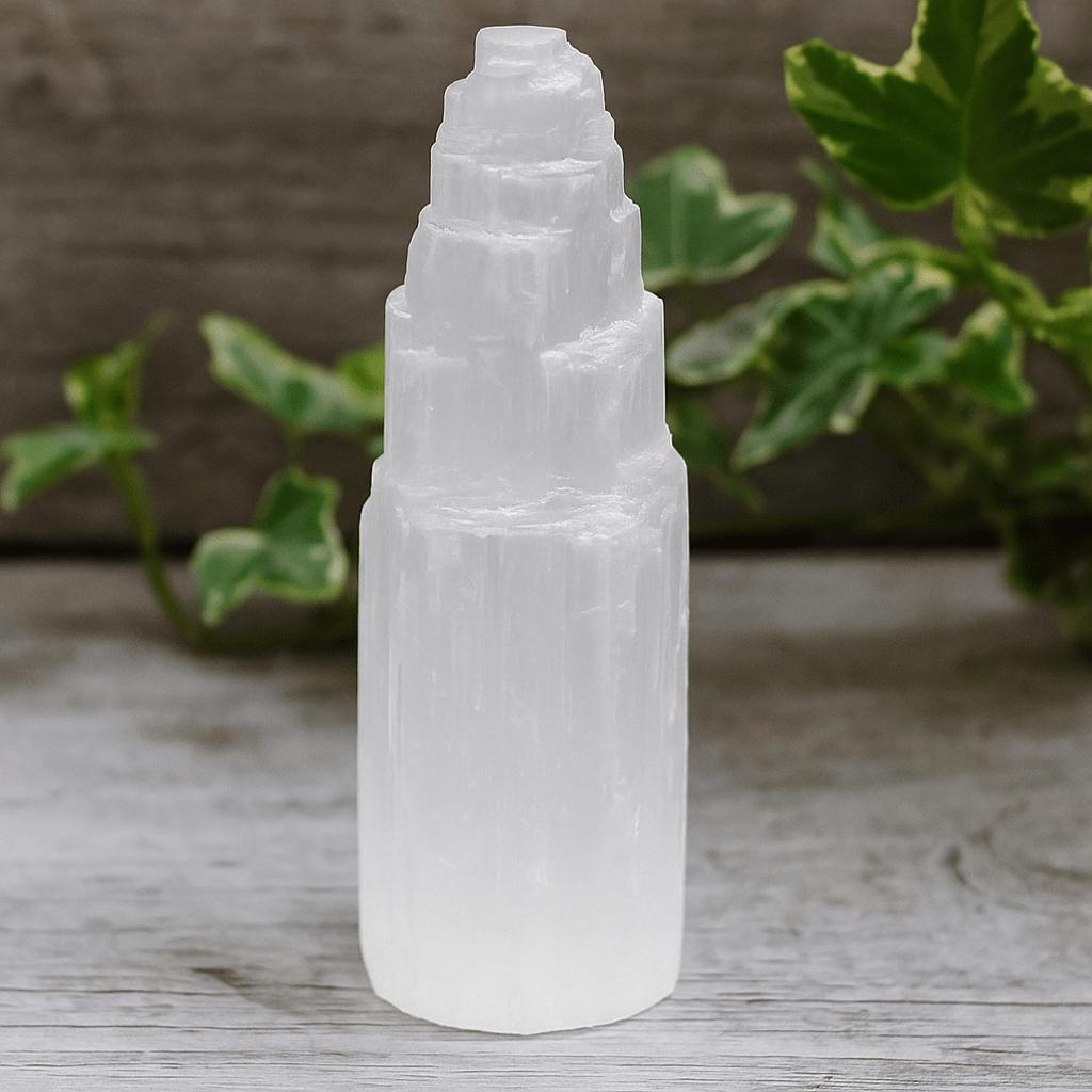 Selenite Crystal Tower - 15 cm