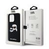 Karl Lagerfeld Klhmp15Lskchpplk Iphone 15 Pro 6.1 Czarny/Black Hardcase Silicone Karl & Choupette Magsafe