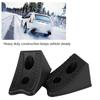 2pcs Car Antislip Block Plastic Car Tyre Slip Stopper Wheel Alignment Block