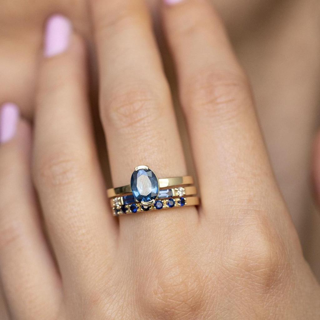 Комплект колец с топазом для женщин Sanjie в европейском и американском стиле