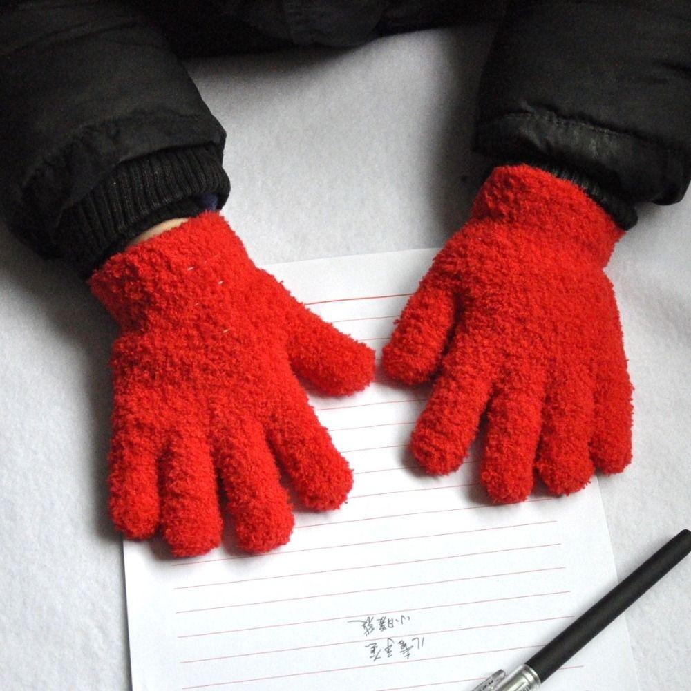 Thicken Warm Mittens Warm Writing Gloves Fashion Children Gloves Winter