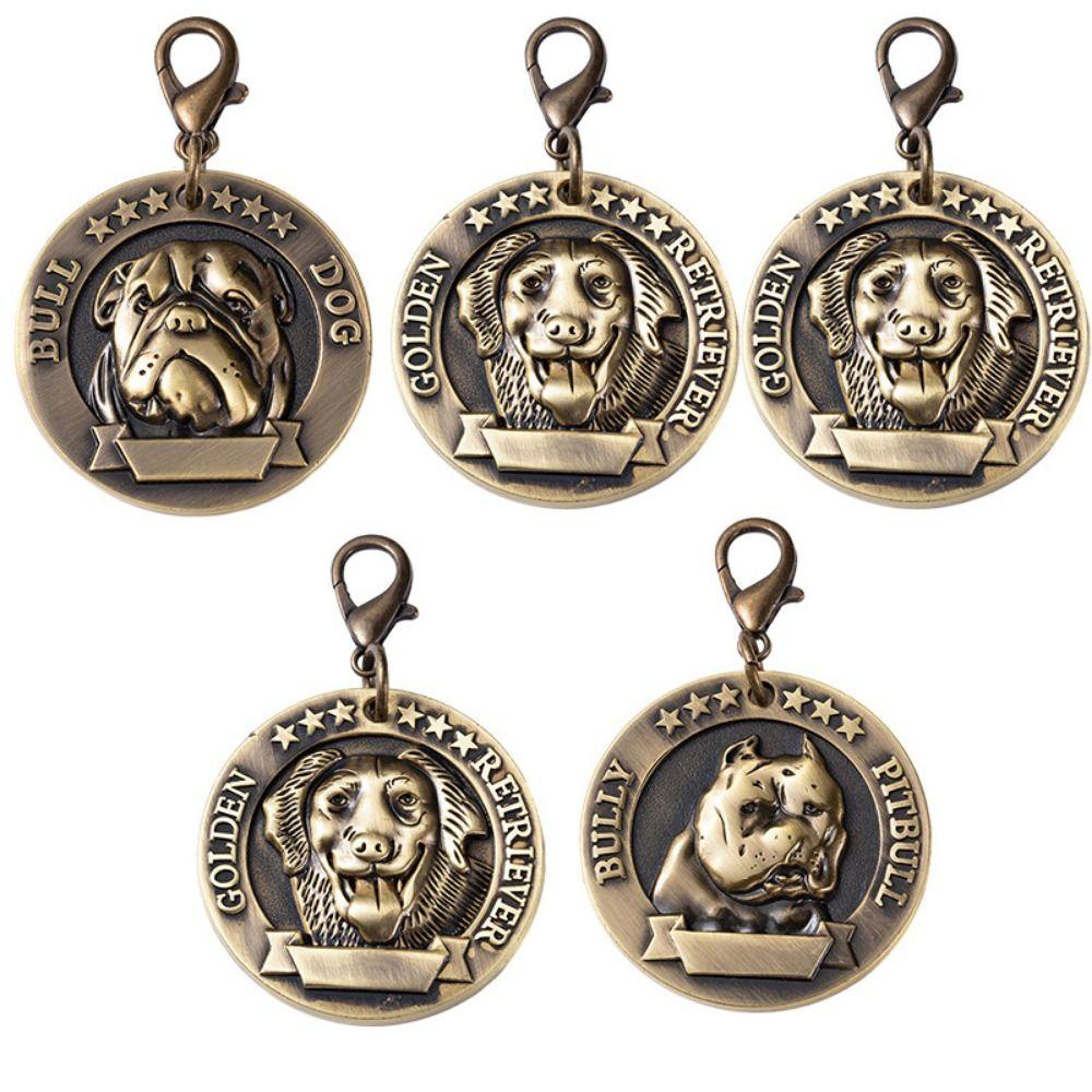 Товары для животных, собачья бирка с 3D тиснением, табличка с именем, антипотеря, нержавеющая сталь, металлическая идентификационная карточка для питомца