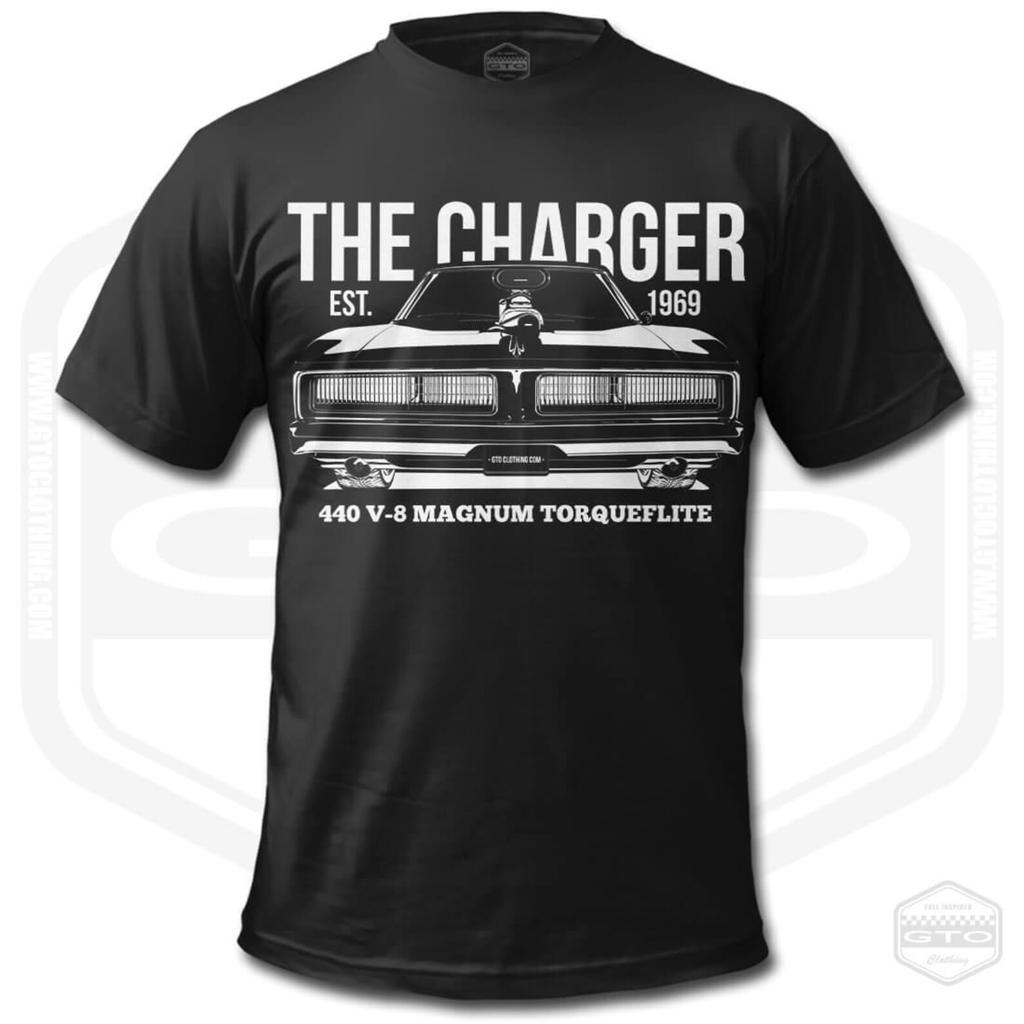 1969 Charger 440 Magnum T-Shirt Men American Muscle Car Fan Art