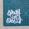 Hugs and Kisses Words Frame Metal Cutting Dies Scrapbooking Embossing Stamps DIY Photo Album Card Making