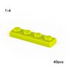 40 ШТ. MOC 3710 Пластина 1x4 Набор Строительных Блоков Высокотехнологичная Плата Световая Панель Кирпичики Частицы Идея Игрушки Детский День Рождения Подарки для Детей