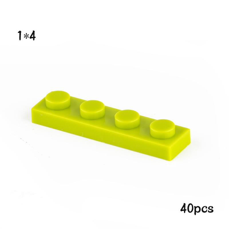 40 ШТ. MOC 3710 Пластина 1x4 Набор Строительных Блоков Высокотехнологичная Плата Световая Панель Кирпичики Частицы Идея Игрушки Детский День Рождения Подарки для Детей