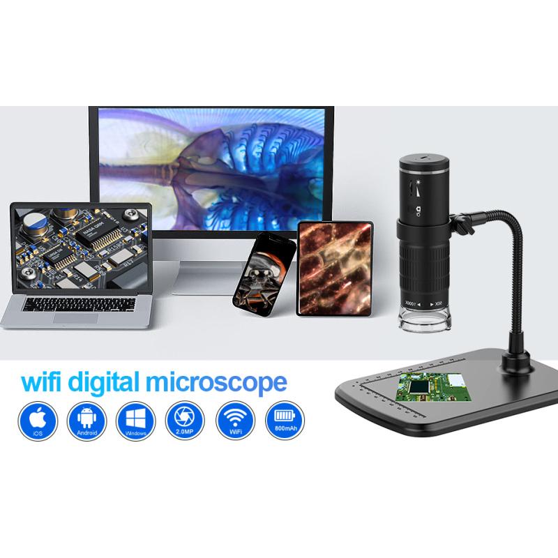 Беспроводной цифровой микроскоп 50X-1000X увеличение портативный ручной USB микроскоп с гибкой подставкой для iPhone Android ПК
