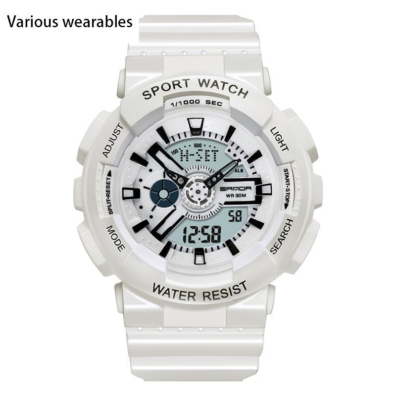 Корейская мода тренд микро бизнес светящиеся электронные спортивные модные студенческие корейские конфеты детские парные часы