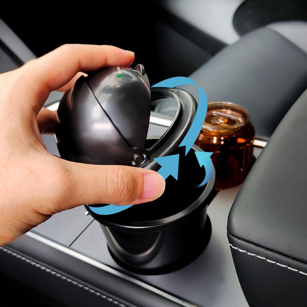 Universal Car Trash Can Storage Box With Rotating Lid Car Leak-proof Car Trash Can For Skoda S Octavia A5 Kamiq VII Yeti Scala kyhj94