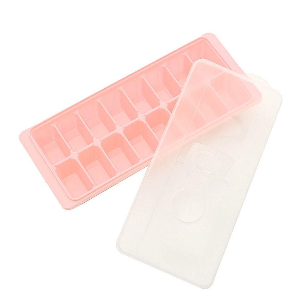 With Cover Ice Cube Tray Kitchen Reusable Ice Cube Box Ice Storage Box Ice Making Mould Ice Lattice