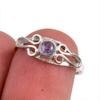Натуральный танзанит драгоценный камень 925 пробы серебро ювелирное кольцо размер 6 j1a11