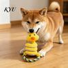 Tough Plush Toys for Pets Crinkle Dog Toy, Tug of War Interactive Toy with Stuffed Animal Chew Rope Loop, Medium Large Dogs Engagement