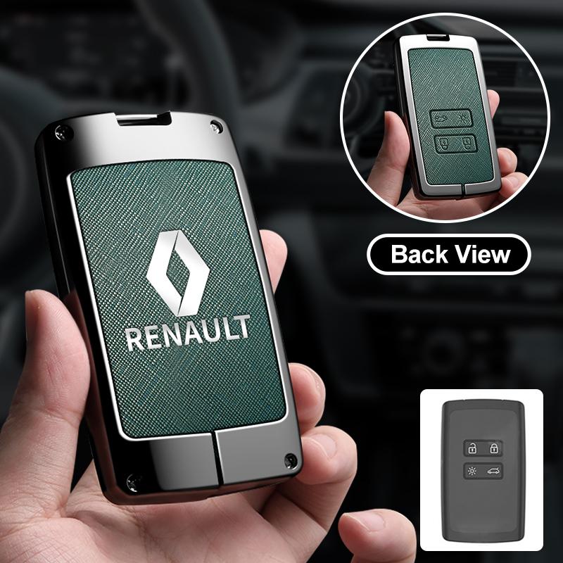 For Renault 2026 New Hub Caps Leather Car Key Cover for Renault Austral Kadjar Clio Megane Captur Arrana Kolaos Zoe Scenic Dacia