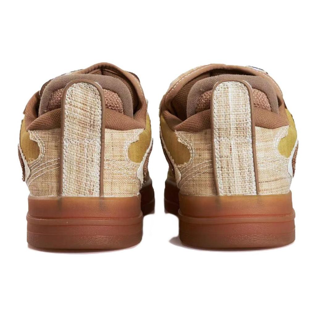 Li Ning Weiw Pro Hemp Fabric Leather Retro Удобные Универсальные Нескользящие Амортизирующие Износостойкие Низкие Кроссовки Для Скейтбординга Мужские Кроссовки AECS043-1
