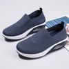 Spring New Breathable Pad Women's Shoes Height Increasing Thick Soled Sports and Leisure Shoes Large Size Fly Woven Purple