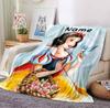 Custom Name Seven Dwarfs Flannel Blanket Throw Blanket Soft Warm Sofa Bed home Decor Unique Gift