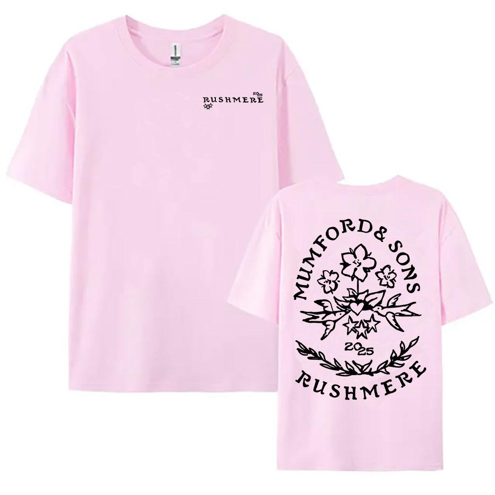 Мужская и женская футболка с цветочным графическим принтом 'Rushmere' 2025 от Mumford & Sons