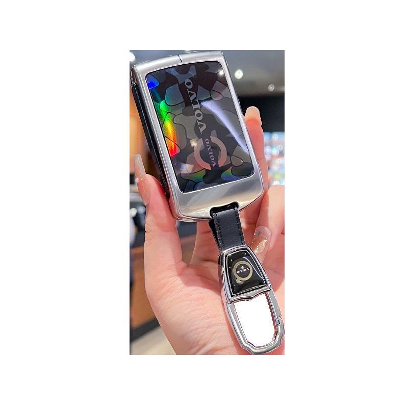 Premium Metal Key Cover for Volvo: Compatible with XC60, S90, S60, XC90, XC40, V40, and V60 models.