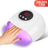 24LEDS Professional Nail Drying Lamp For Manicure 72W UV LED Nail Lamp For Gel Polish Dryer Machine With Auto Sensor Salon Tools