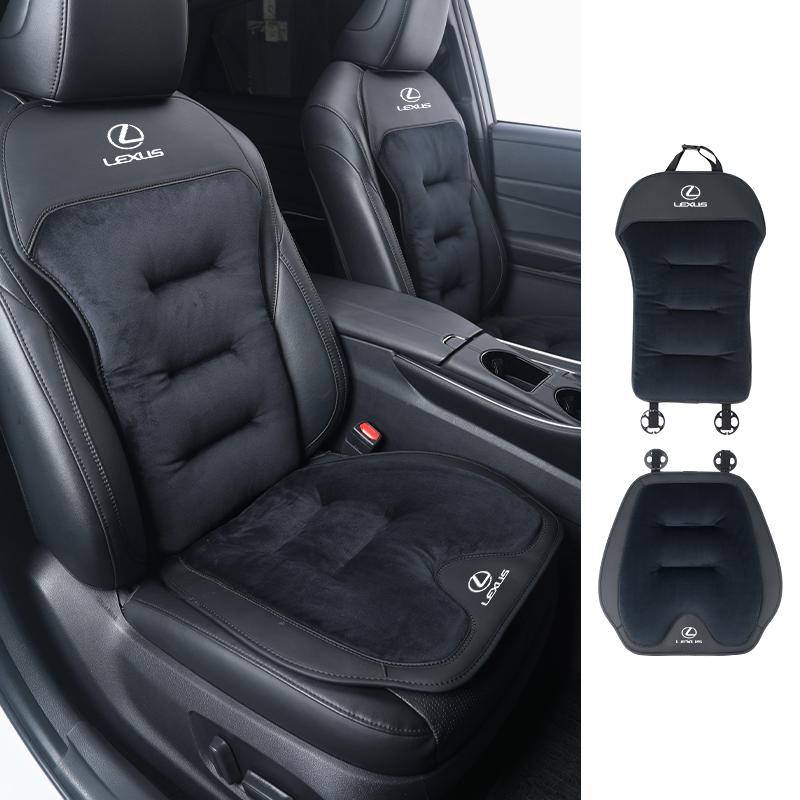 2026 Hot Interior Stickers Car Winter Seat Cushion Velour Seat Cover Warmer Backrest Accessories For Lexus UX250h RX450h CT200h