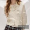 unifree French Knit Bow Cardigan