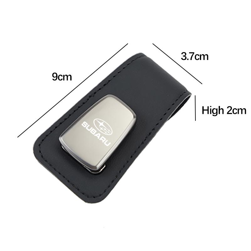 PU leather Car Sun Visor Glasses Clip Magnetic Storage Holder For Subaru XV Outback Crosstrek Mpreza Forester BRZ STI WRX Legacy PP111