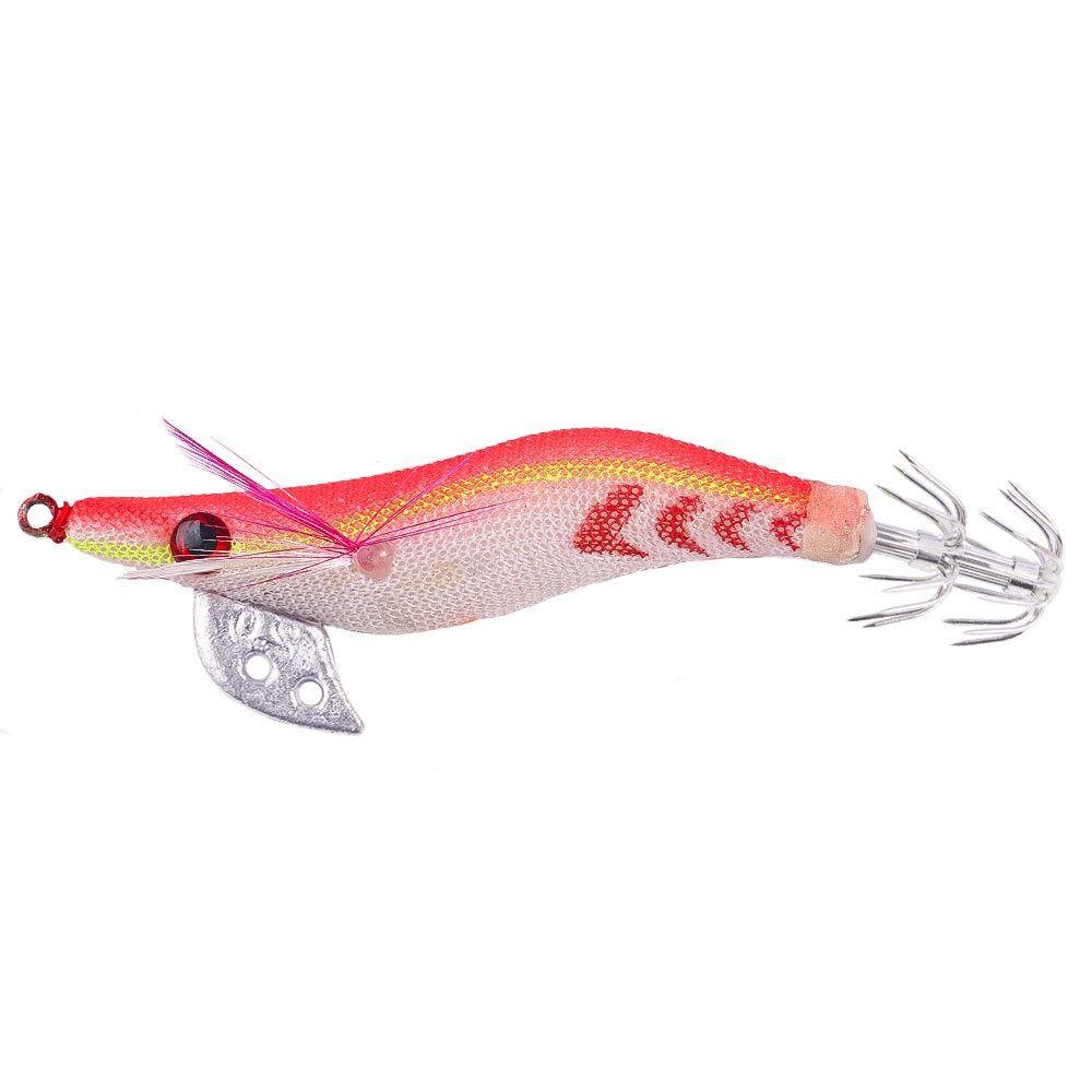 4/5Pcs 3D Eyes Artificial Fishing Lures Artificial Squid Jig Hook All Kinds of Fishing Places