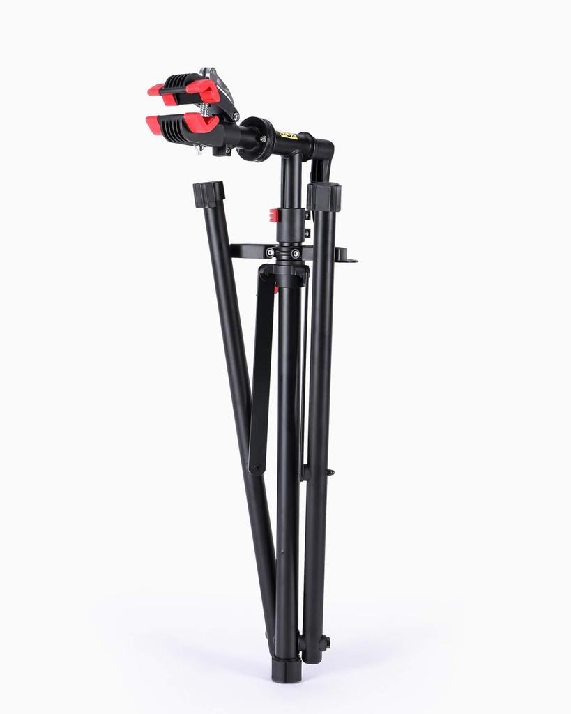 CXWXC Стенд для обслуживания велосипеда, рабочая стойка для шоссейного велосипеда, стальная регулируемая складная стойка с опорной планкой для инструментов, черная высота/угол лотка/ручка