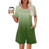 Womens Casual Short Sleeve Jumpsuit Fashion Top Jumpsuit Shorts Rompers With Pockets