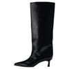 Autumn Winter Street Style Thin Low Heels Women Knee-High Boots Sexy Pointed Toe Casual Party Shoes Long Botas Mujer