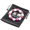 Ishiki AAAA Rank Amulet Natural Stone Rose Quartz 12 мм Розовый тигровый глаз 14 мм Браслет Power Stone B185