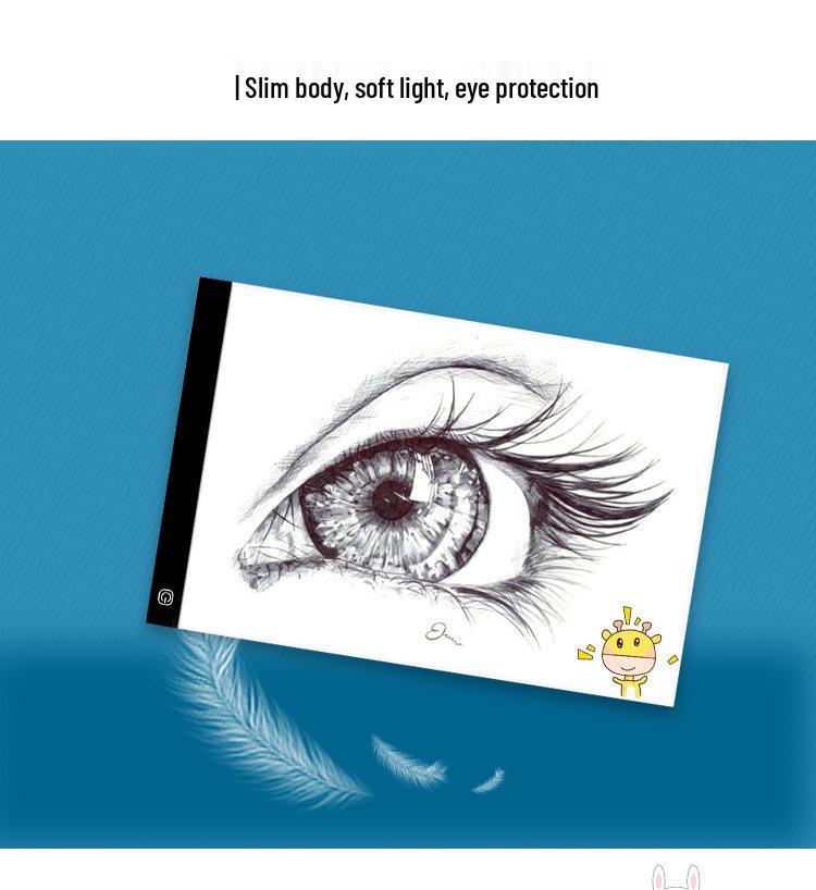 A4 LED Anime Drawing Board - Light-Up Tracing Table for Calligraphy, Sketching, and Diamond Painting.
