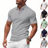 Men's Minimalist Quick-Dry Polo Shirt Summer Top for Men Loose-Fit Breathable Collared Short-Sleeved T-Shirt