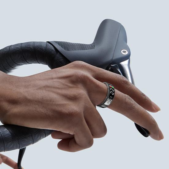 Смарт-кольцо со светодиодным экраном Водонепроницаемое кольцо для отслеживания здоровья Пеший туризм Бег Велоспорт Калории Пробег Пульс Трекер сна Удаленное управление камерой