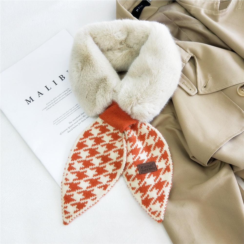 Новый шарф женский прекрасный осенне-зимний открытый теплый холодостойкий шарф защита шеи шерстяной воротник