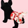Pet Sanitary Pant Floral Printing Fastener Tape Pleated Hemming Puppy Shorts Diaper Clothing for