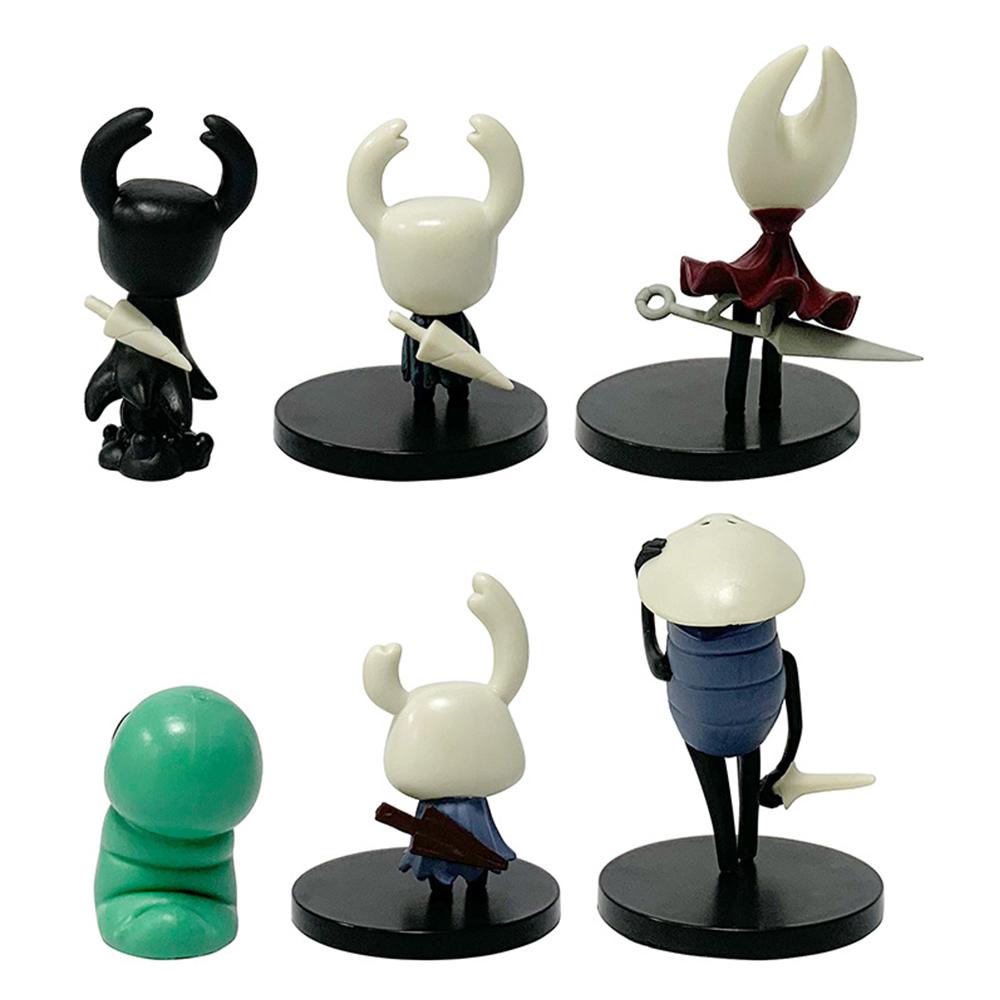 6PCS Hollow Knight Action Figures Models For Statue Collectible Ornaments Gifts