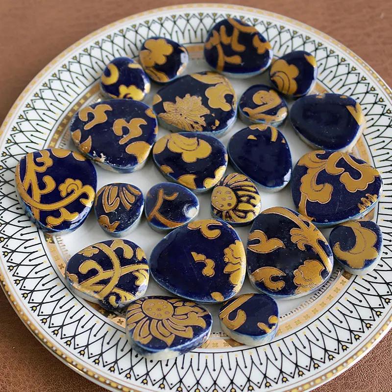 100 г Сделай сам Керамическая мозаика Стеклянное зеркало Ручная работа Орнаменты Плитка Настенные поделки Цветной Кристалл для Декоративных материалов