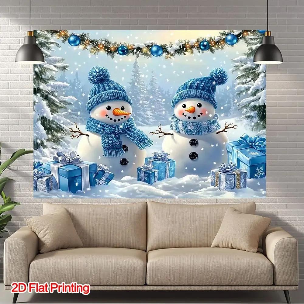 Snowman winter art scene photography background - An ideal choice for indoor garden setup and garden decoration