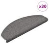 Коврики для ступеней 30 шт.. 65 x 24 x 4 см Темно-серый Полукруглый Большой