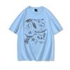 Loose Fit Unisexs Ocean Animals Tshirts Harajuku Trend Girls Short Sleeve Tee Summer Clothes Girl Casual Round Neck Cotton Tee