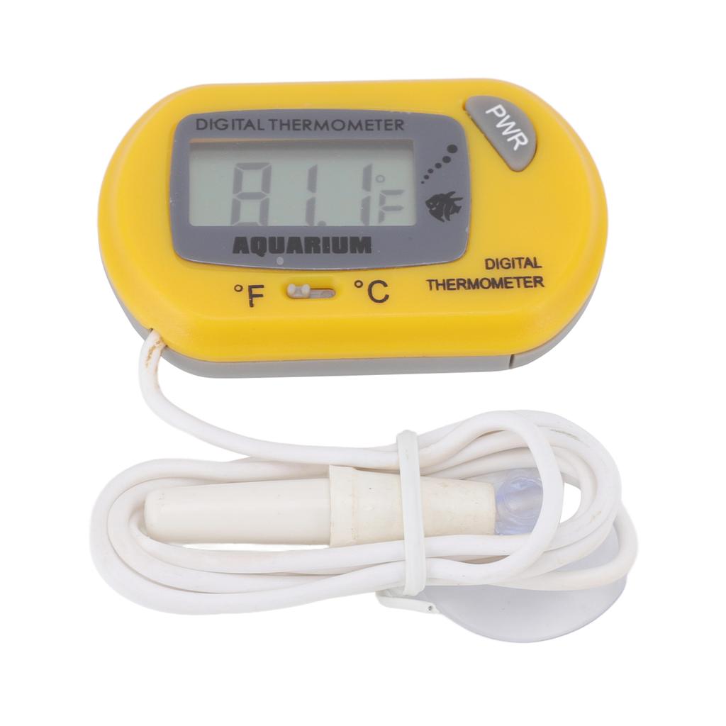 Aquarium Thermometer LCD Digital Fish Water Terrarium Temperature with Suction Cup