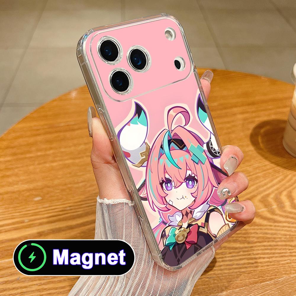 Игровой чехол GI Varesa Прозрачный TPU Magsafe для мобильного телефона iPhone 17 16 15 14 13 12 11 Air Pro Max Plus Mini Цветная крышка
