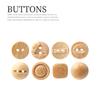 5pcs Primary Color Bread Natural Bamboo Buttons Cotton And Linen Literary Shirt Buttons Retro Sweater Cardigan Cheongsam Hanfu Buttons