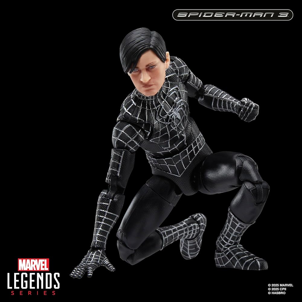 Hasbro Marvel Legends Series "Spider-Man 3" Collectible 15cm Action Figure with Spider-Man Symbiote Accessory (G0589) Authentic