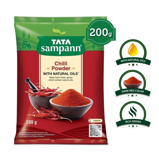 TATA Sampann Порошок чили с натуральными маслами, 200 г и порошок кориандра Tata Sampann с натуральными маслами, 200 г