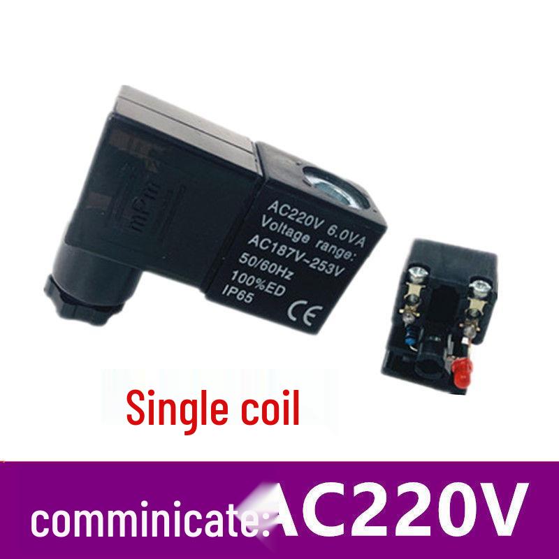 24V/12V Solenoid Valve: 220V4V210-08 Dual-Position Pneumatic Reversing Control Valve