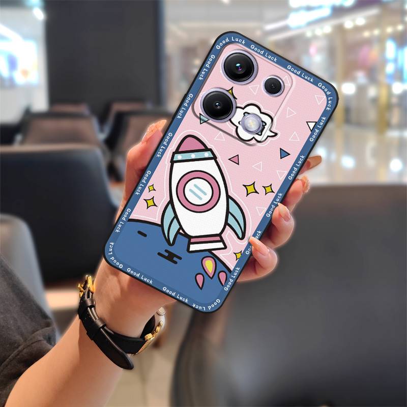 Anti-dust Silicone Phone Case For Redmi Note14S Global Back Cover Fashion Design Cartoon Anti-knock Soft Case TPU Cute